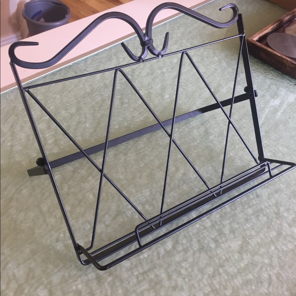 Metal Cookbook Stand Holder Foldable